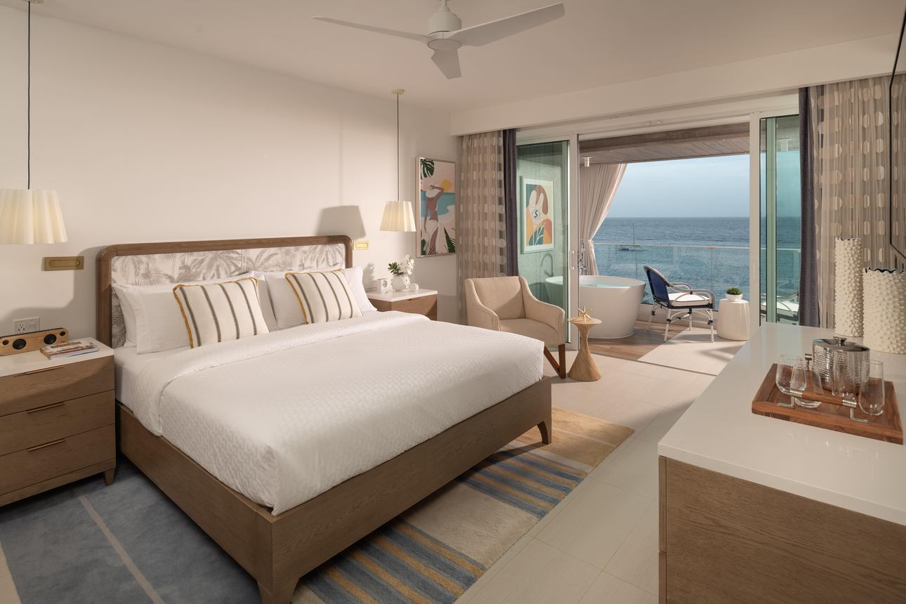 Sandals Dunn's River - Travertine Beachfront Penthouse Club Level Room w/ Balcony Tranquility Soaking Tub