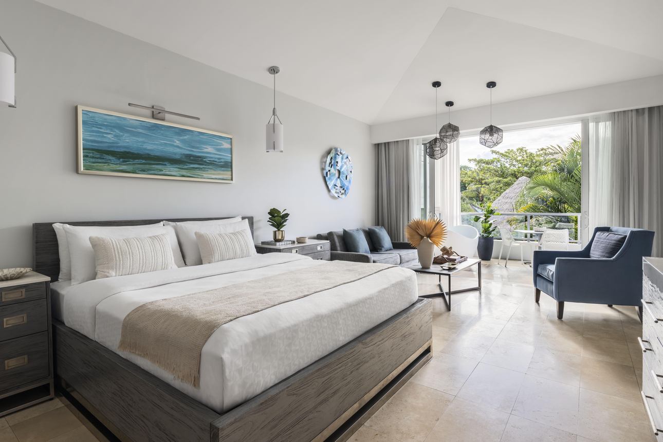 Sandals Royal Barbados - South Seas Crystal Lagoon Club Level Junior Palm Suite with Balcony Tranquility Soaking Tub