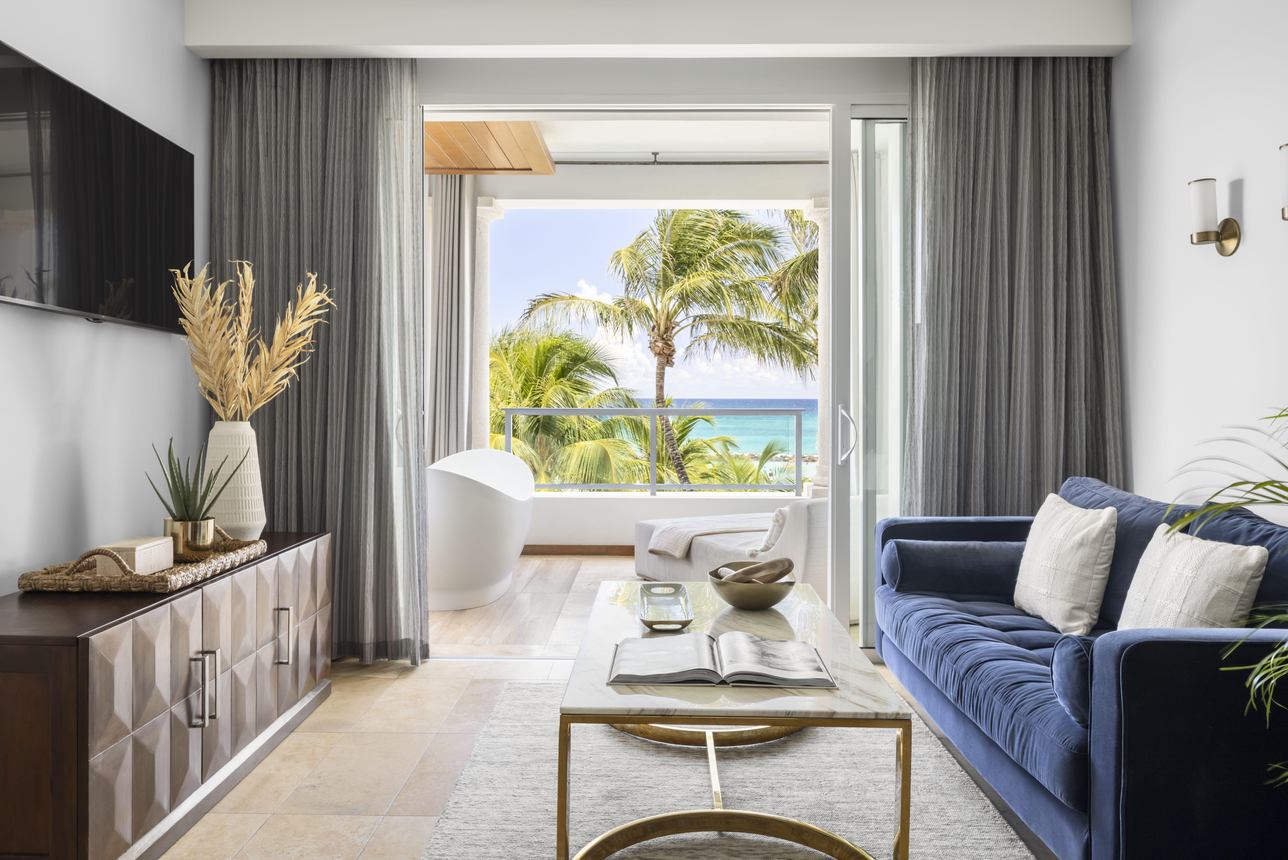 Sandals Royal Barbados - Beachfront One Bedroom Skypool Butler Suite with Balcony Tranquility Soaking Tub