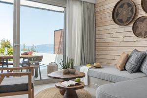 Villa D' Oro  - Duplex Suite Sea View Private Pool heated