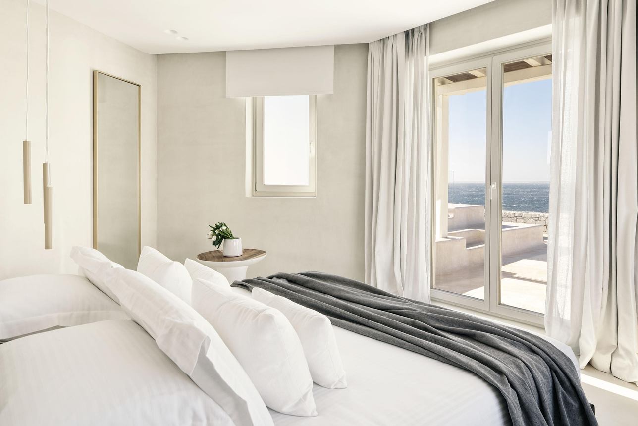 Mykonos Earth Suites - Tweepersoonskamer Deluxe Jacuzzi Zeezicht 