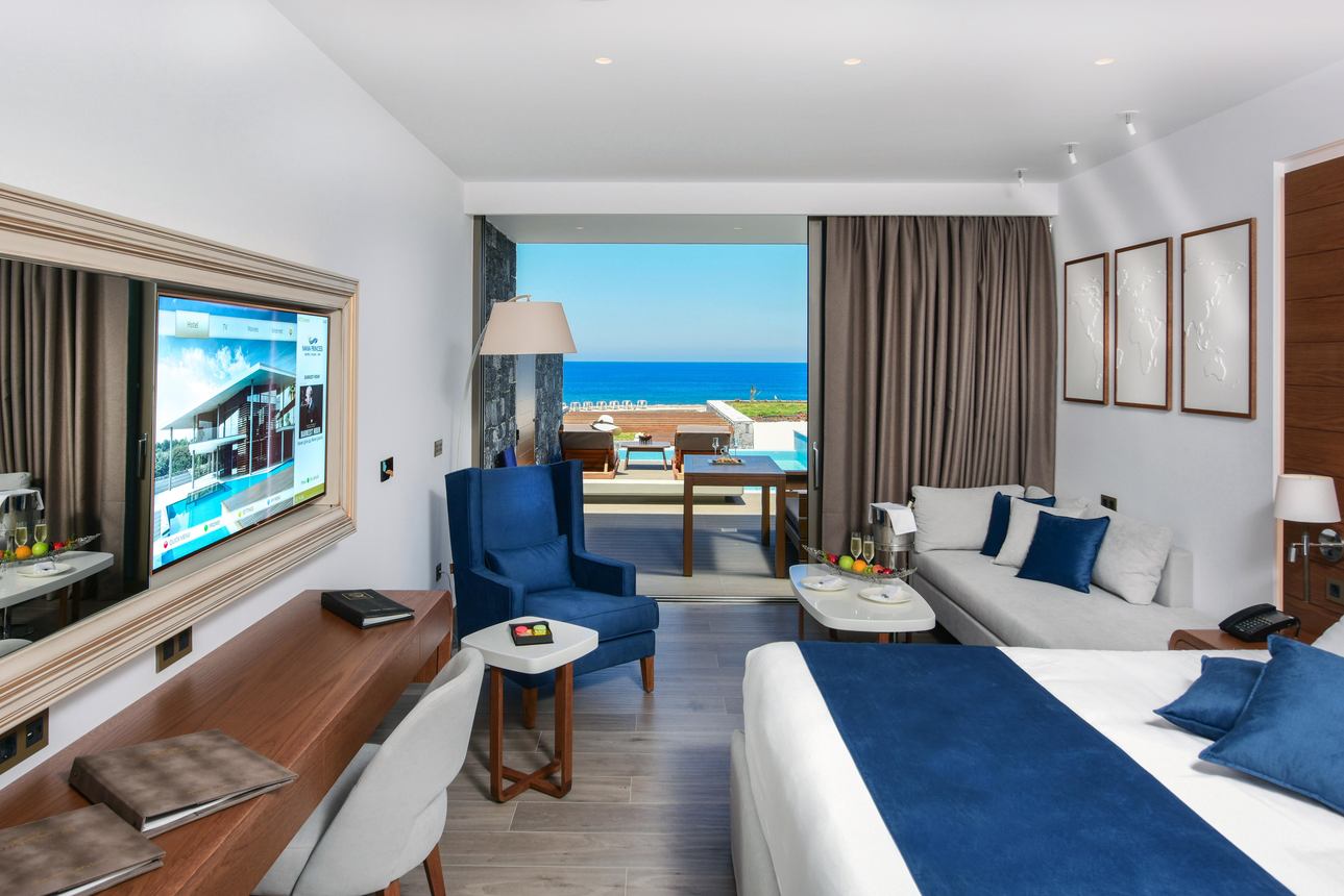 Nana Princess Suites, Villas & Spa - Deluxe Junior Suite Sea View met verwarmd privé zwembad