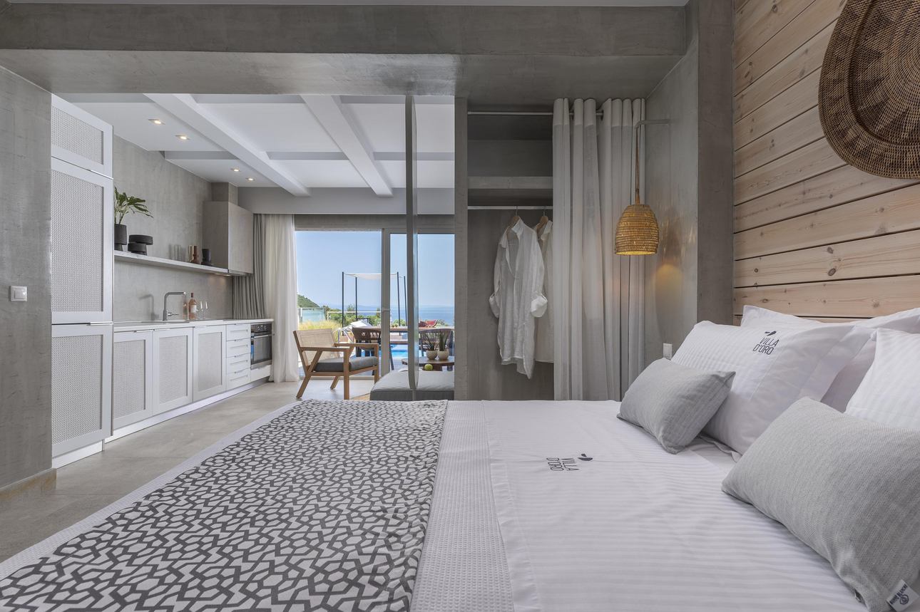 Villa D' Oro  - Duplex Suite Sea View Private Pool heated