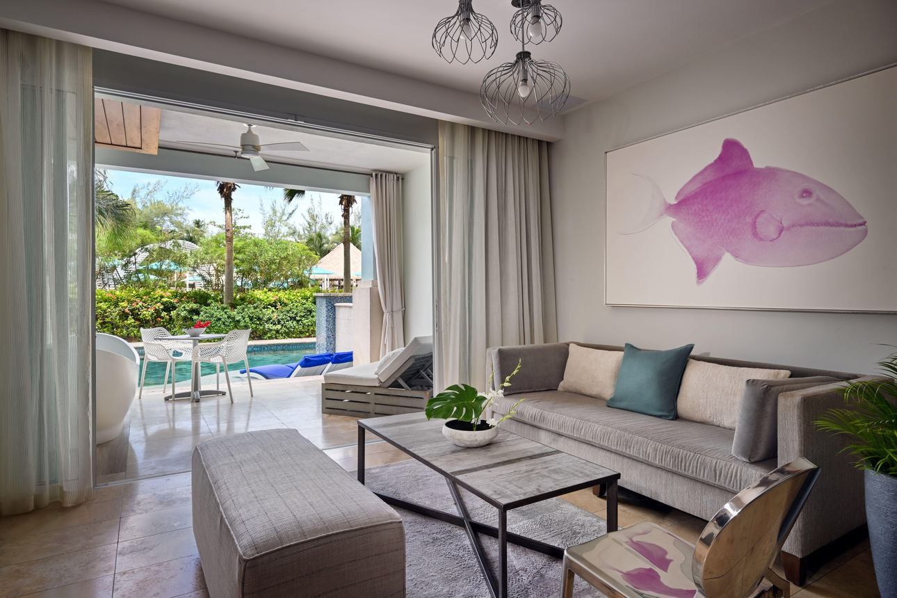 Sandals Royal Barbados - Royal Seaside Swim-up Club Level Ultra Suite with Patio Tranquility Soaking Tub