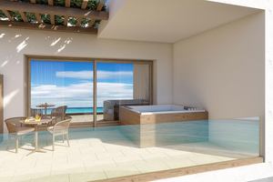 Honeymoon Suite Whirlpool en Zeezicht