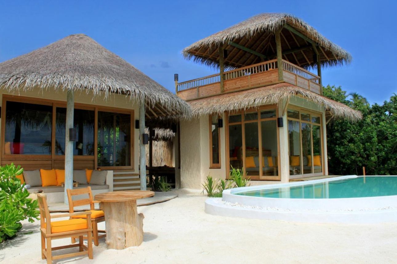 Six Senses Laamu - 2-slaapkamer Lagoon Beach Villa Pool