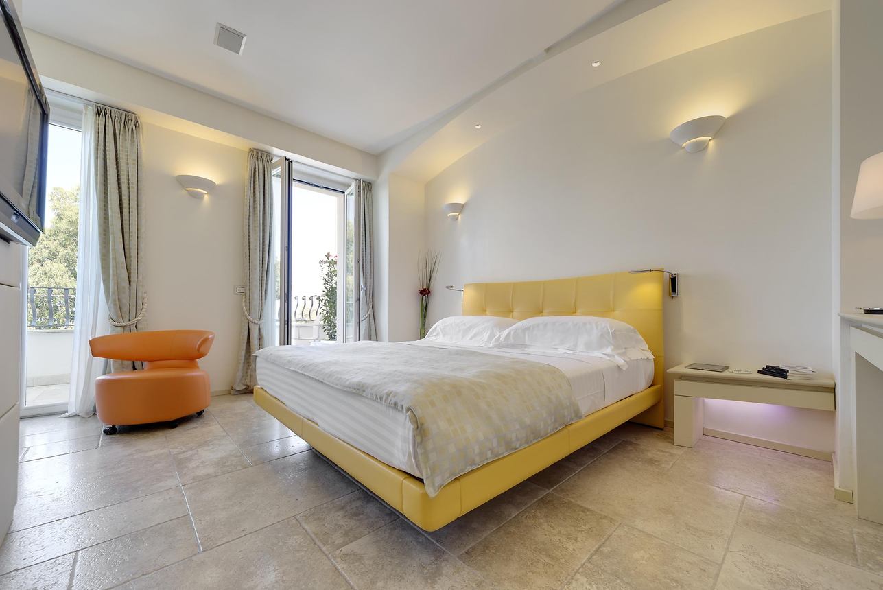 Hotel Villa Blu Capri - Superior Room Balkon zijdelings zeezicht
