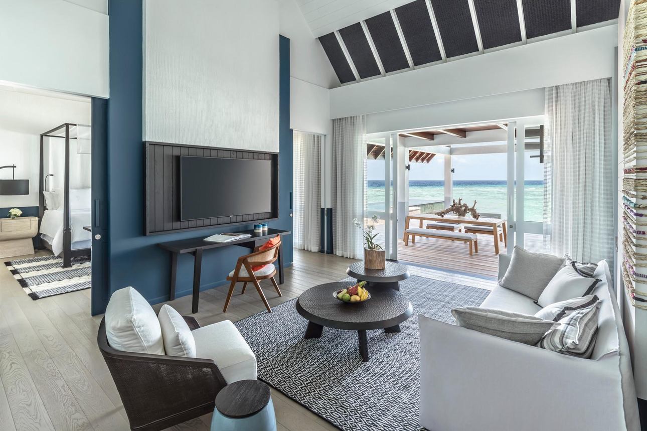 Four Seasons Resort Landaa Giraavaru - Water Villa Pool gedeeltelijk zeezicht