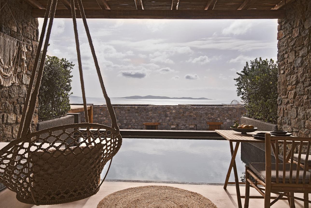Habitat Mykonos All Suite Hotel - Habitat Suite zeezicht privézwembad