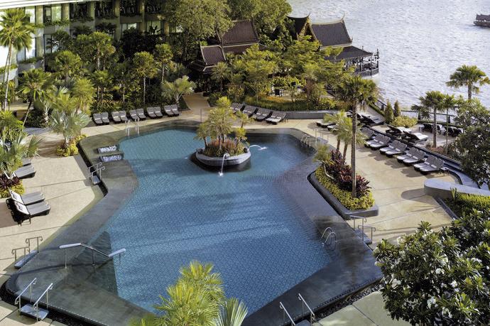 Shangri-La hotel Bangkok - Zwembad