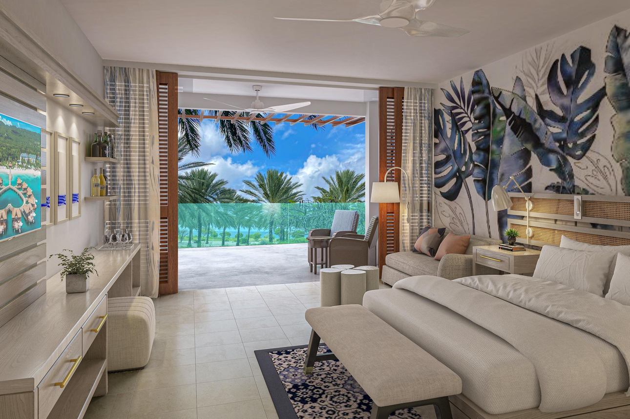 Sandals Royal Curacao - Carisia Club Level Oceanview Walkout Room w/ Patio Tranquility Soaking Tub