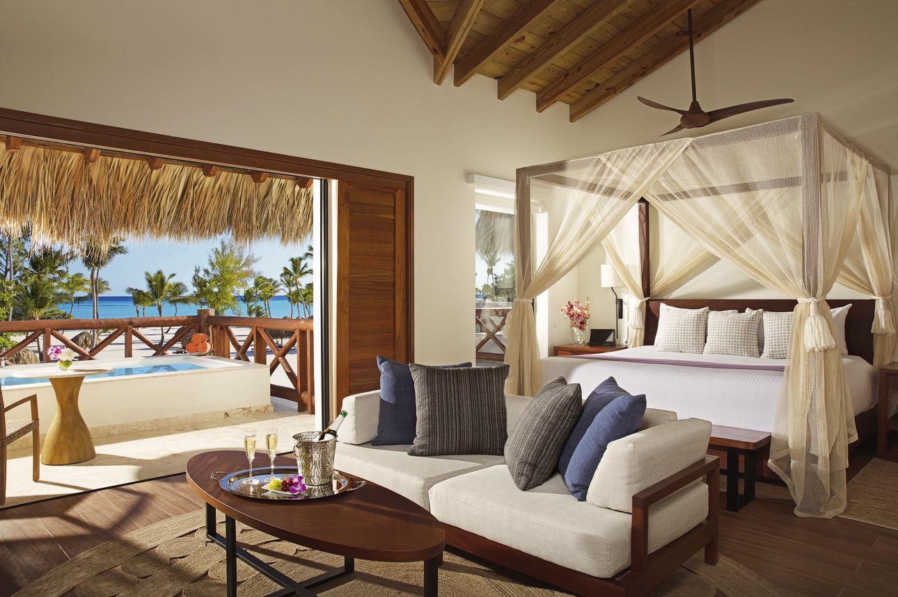 Secrets Cap Cana Resort & Spa - Preferred Club Bungalow Master Suite Zwembadzicht