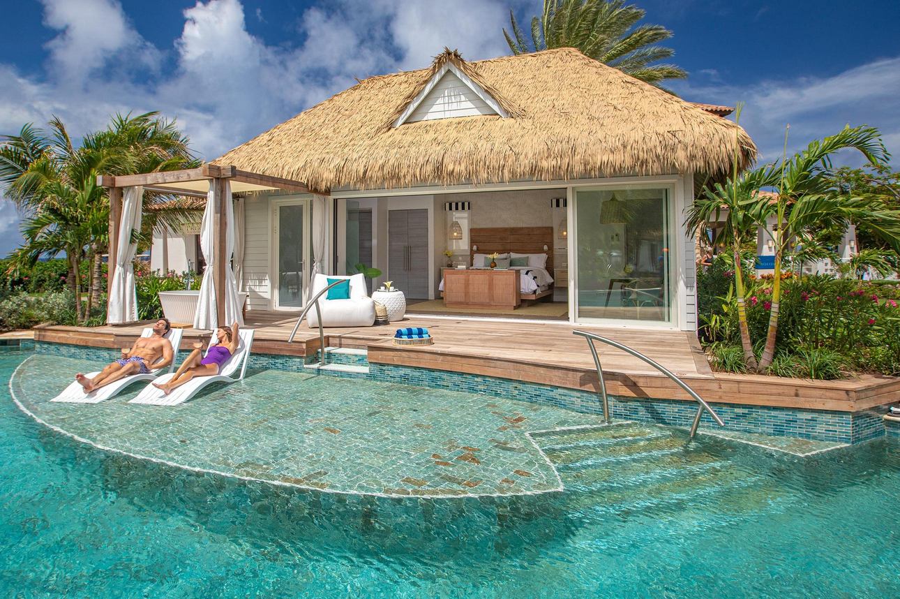 Sandals Royal Curacao - Kurason Island Poolside Butler Bungalow with Patio Tranquility Soaking Tub