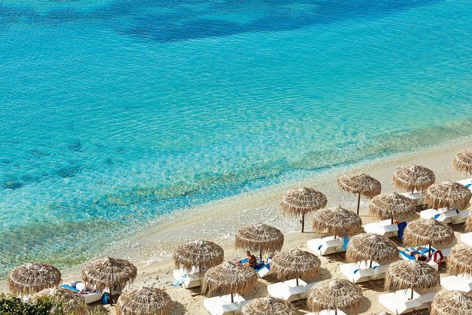 Mykonos Blu, Grecotel Exclusive resort - Strand