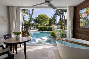 Sandals Barbados - Crystal Lagoon Swim-up Club Level Luxury Room with Patio Tranquility Soaking Tub