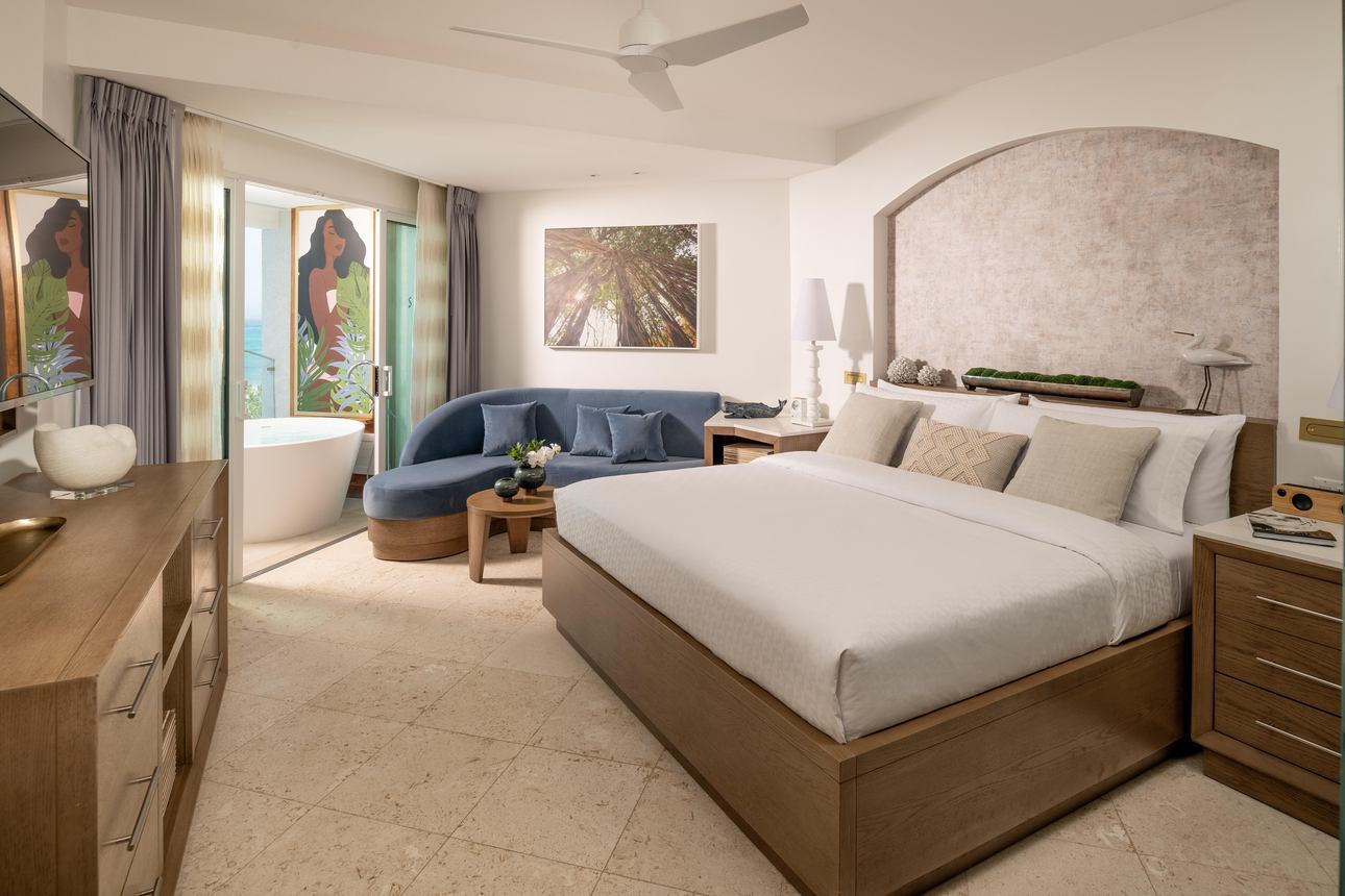 Sandals Dunn's River - Mammee Bay Oceanview Club Level Room w/ Balcony Tranquility Soaking Tub