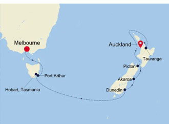 route cruises silversea australie & nieuw-zeeland