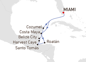 Kaart Miami naar Miami