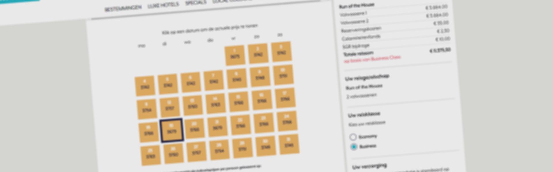 Business class online boekbaar